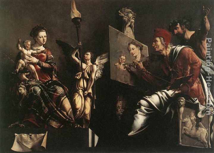 Maerten van Heemskerck St Luke Painting the Virgin and Child